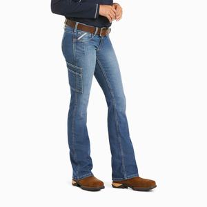Ariat Rebar DuraStretch Raven Cut Straight Jeans Dam Olika Färger | 849-KJUQSR