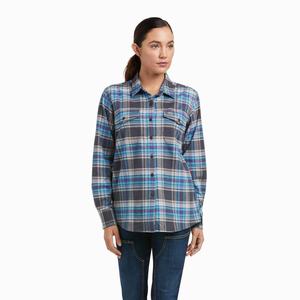 Ariat Rebar Flannel DuraStretch Skjorta Dam Grå | 128-YATMLE